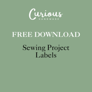 Sewing Project Label free download