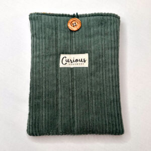 Kindle Sleeve - Green Cord with Hattie Inner