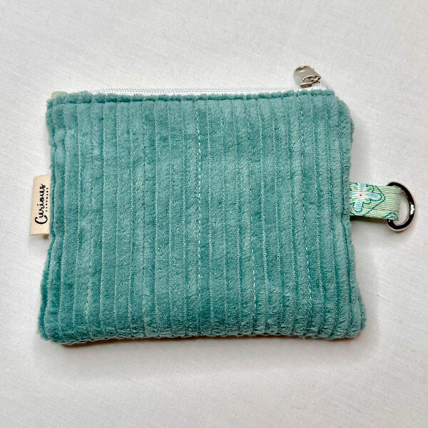 Zip Wallet - Aqua Cord with Queenie Inner