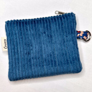 Zip Wallet - Blue Cord with Sybil Inner
