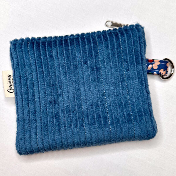 Zip Wallet - Blue Cord with Sybil Inner