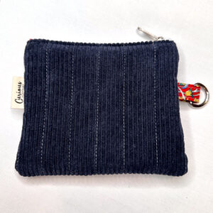 Zip Wallet - Navy Cord with Clara Inner